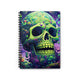 Halloween green skull Spiral Notebook - Ruled Line