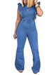 Sexy Suspenders Hollow Denim Jumpsuit HW5U3KETFH