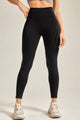 Pantalones largos activos con cintura ancha