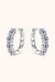2.4 Carat Moissanite Huggie Earrings