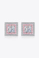 Moissanite Square Stud Earrings