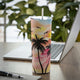Skinny Steel Tumbler with Straw, 20 oz - Sunset Palm