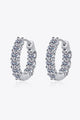 1.8 Carat Moissanite Hoop Earrings