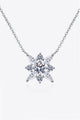Moissanite Rhodium-Plated Necklace