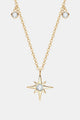 Moissanite North Star Pendant 925 Sterling Silver Necklace