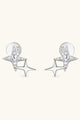 Moissanite 925 Sterling Silver Star Shape Earrings