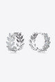 Moissanite Leaf 925 Sterling Silver Earrings