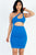 One Shoulder Cut-out Front Ruched Bodycon Mini Dress - Creations by Shay