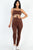 Solid Tie Front Cut Out Jumpsuit - Creations by Shay