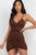 Adjustable Ruched Front Detail Mini Dress - Creations by Shay