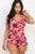 Tie-dye Ruched Drawstring Summer Romper - Creations by Shay