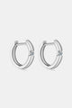 Moissanite 925 Sterling Silver Huggie Earrings