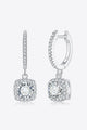 Adored Moissanite Huggie Drop Earrings