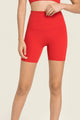 Shorts de motorista sin costuras con tiro alto y cintura ancha