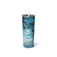 Skinny Steel Tumbler with Straw, 20 oz Summer Fun