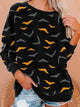 Women's Halloween Knitted Long Sleeve Tops