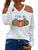 Women's Halloween Print V-Neck Off Shoulder Top - Creations by Shay