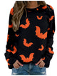 Women's Halloween Knitted Long Sleeve Tops