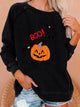 Women's Halloween Knitted Long Sleeve Tops
