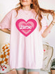 Barbie print letter print sports casual women's short-sleeved T-shirt