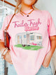 Barbie print letter print sports casual women's short-sleeved T-shirt